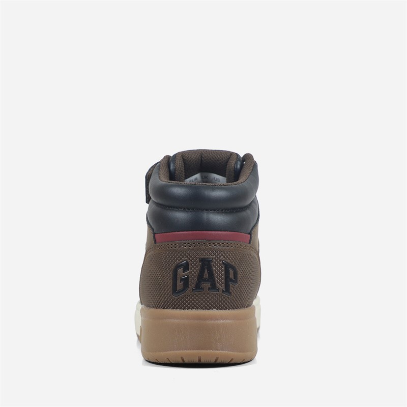 GAP Boys Travis Mid Trainers Brown/Black Brown Black