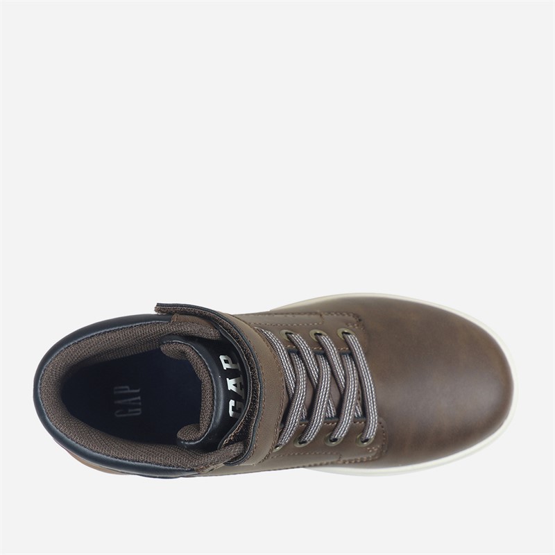 GAP Boys Travis Mid Trainers Brown/Black Brown Black