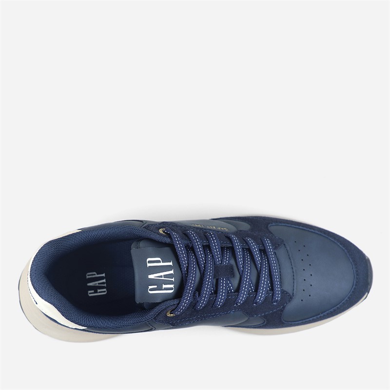 GAP Mens Run Gold Trainers Navy