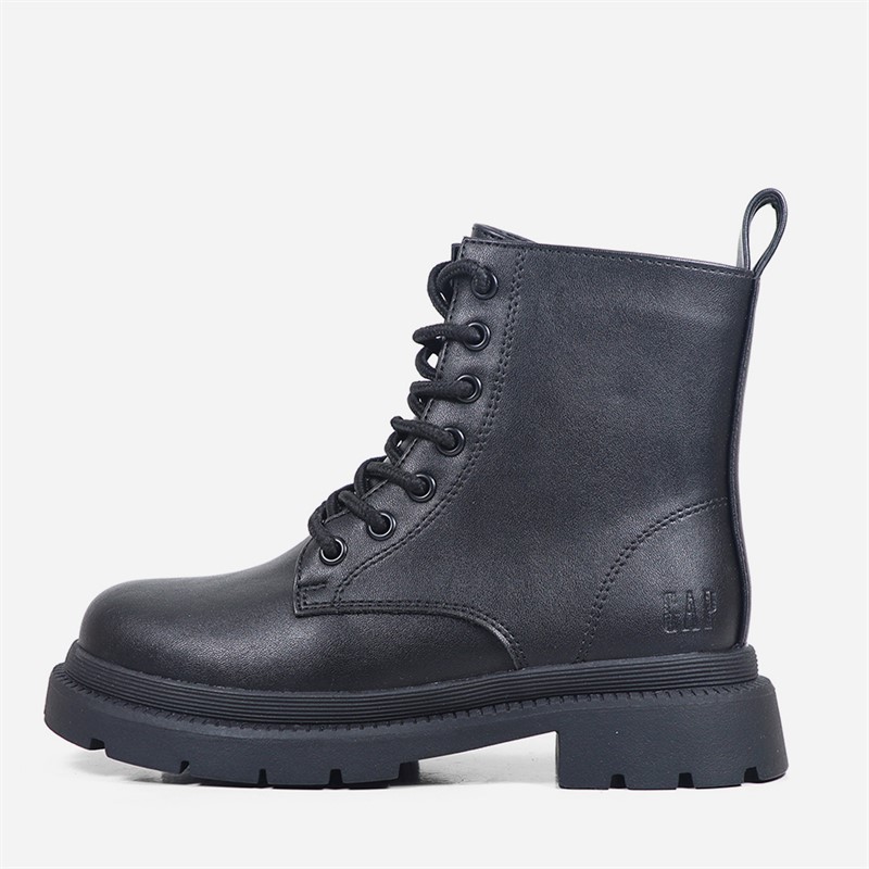 GAP Girls Selma Lace Up Boots Black