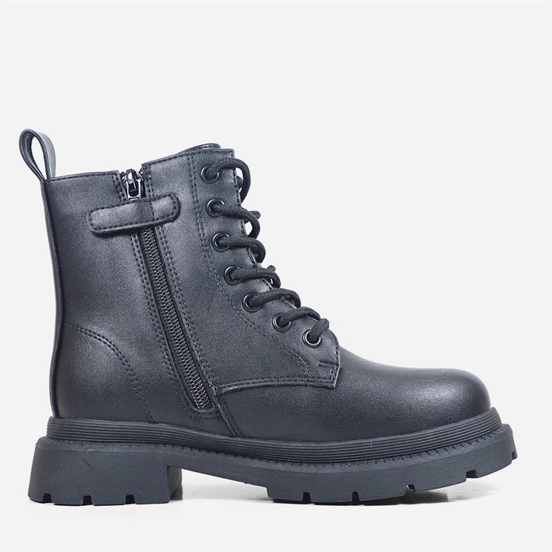GAP Girls Selma Lace Up Boots Black