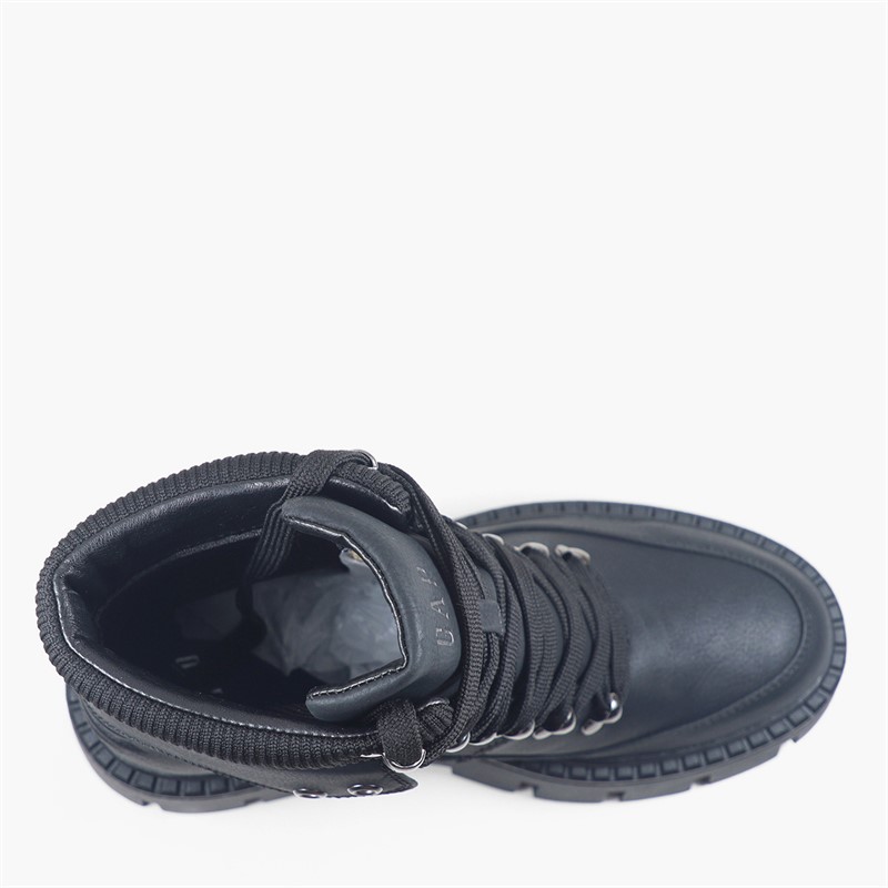 GAP Womens Michelle Lace Up Boots Black