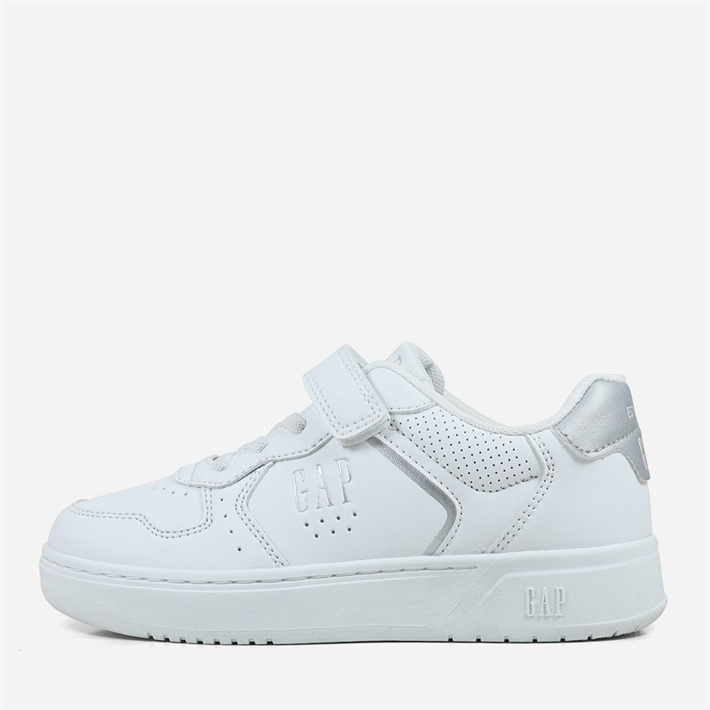 GAP Girls Chicago Trainers White/Silver White Silver