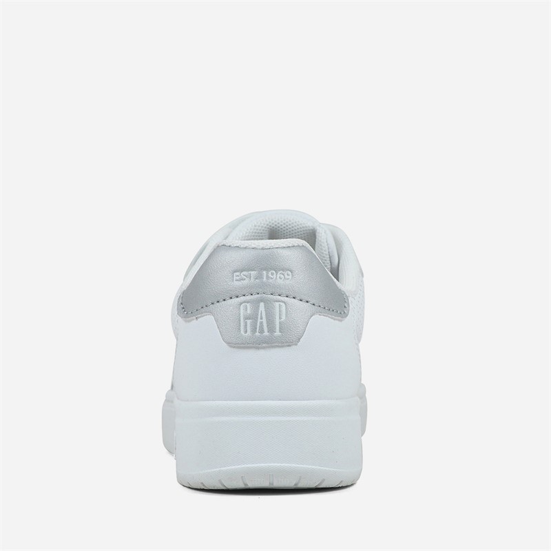GAP Girls Chicago Trainers White/Silver White Silver