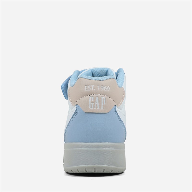 GAP Girls Chicago Mid Trainers Blue/White/Pink Blue White Pink