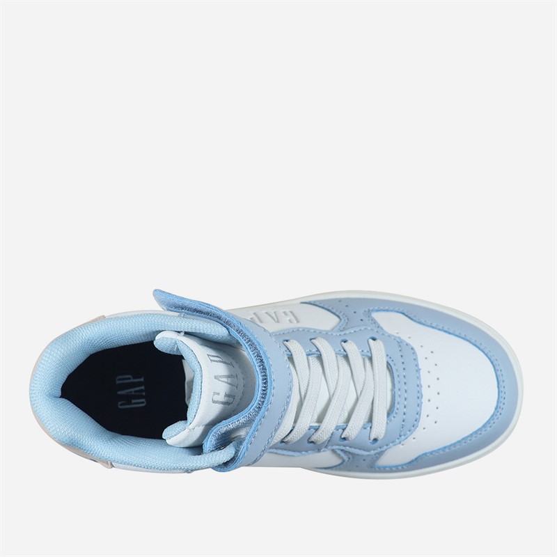 GAP Girls Chicago Mid Trainers Blue/White/Pink Blue White Pink