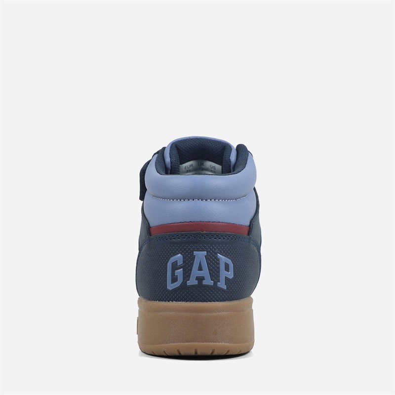 GAP Boys Travis Mid Trainers Navy/Blue/Red Navy Blue Red