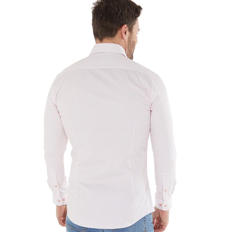 Remus Uomo Mens Formal Shirt Pink 16