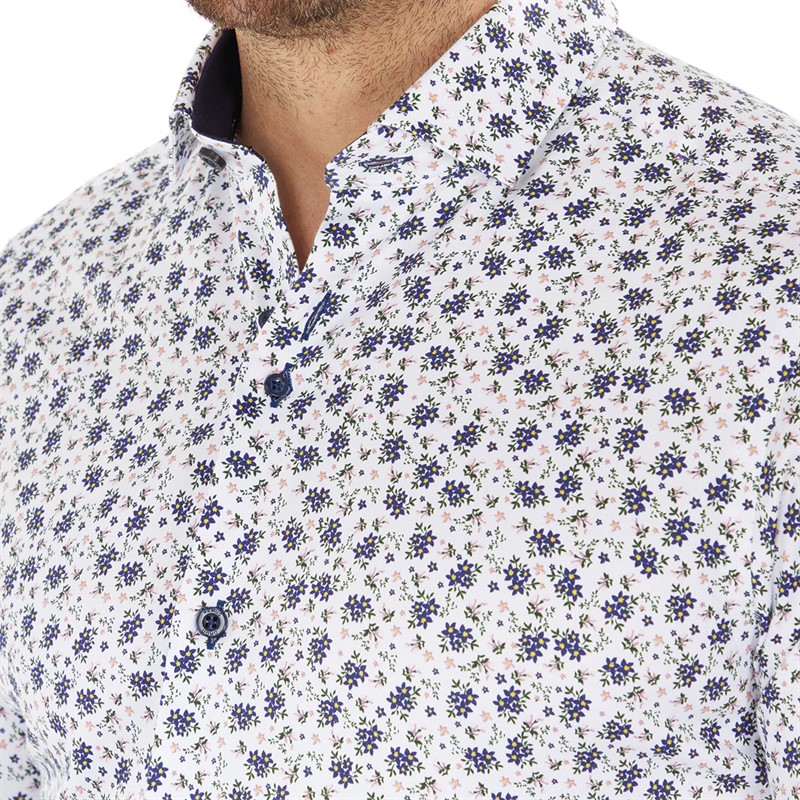 Remus Uomo Mens Formal Shirt Navy/Light 18