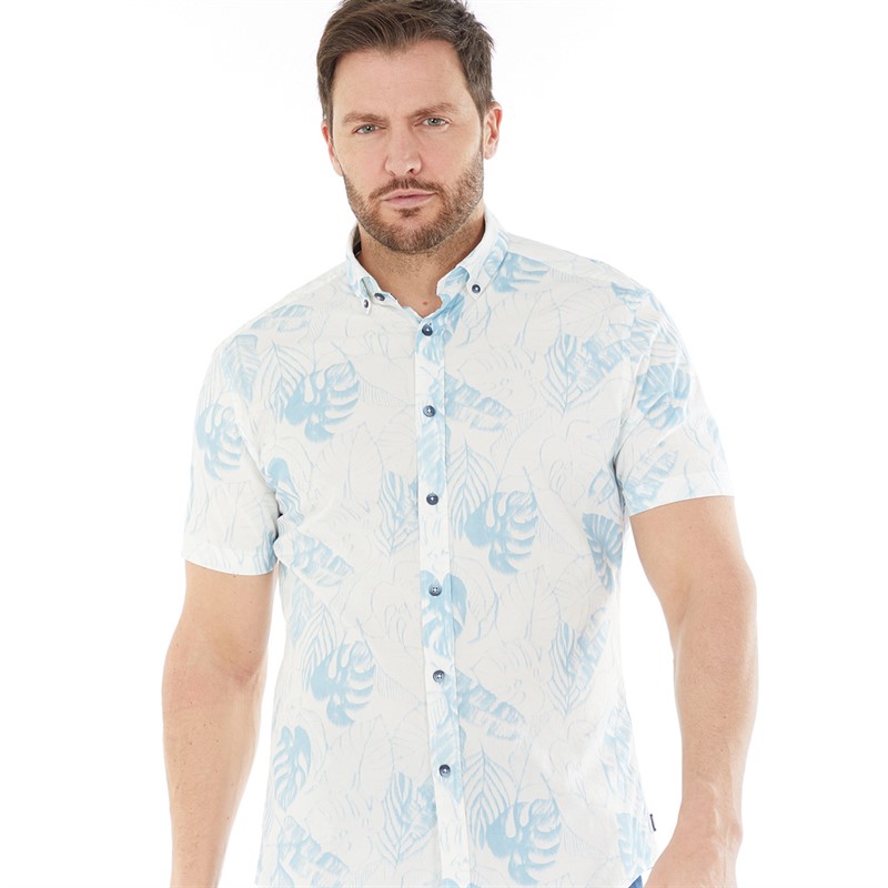Buy Remus Uomo Mens Casual Shirt White Navy