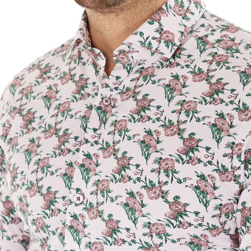 Remus Uomo Mens Formal Shirt Pink 62