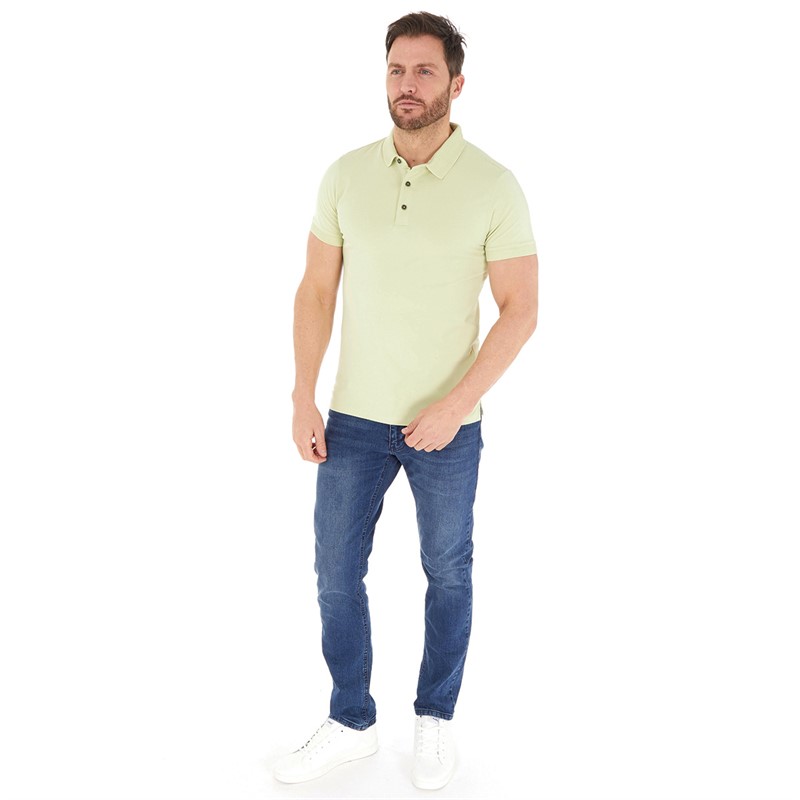 Remus Uomo Mens Polo Pistachio Green