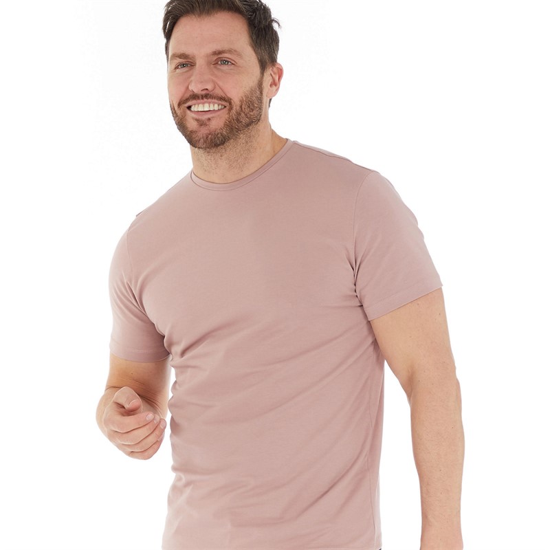 Remus Uomo Mens T-Shirt Mauve Pink