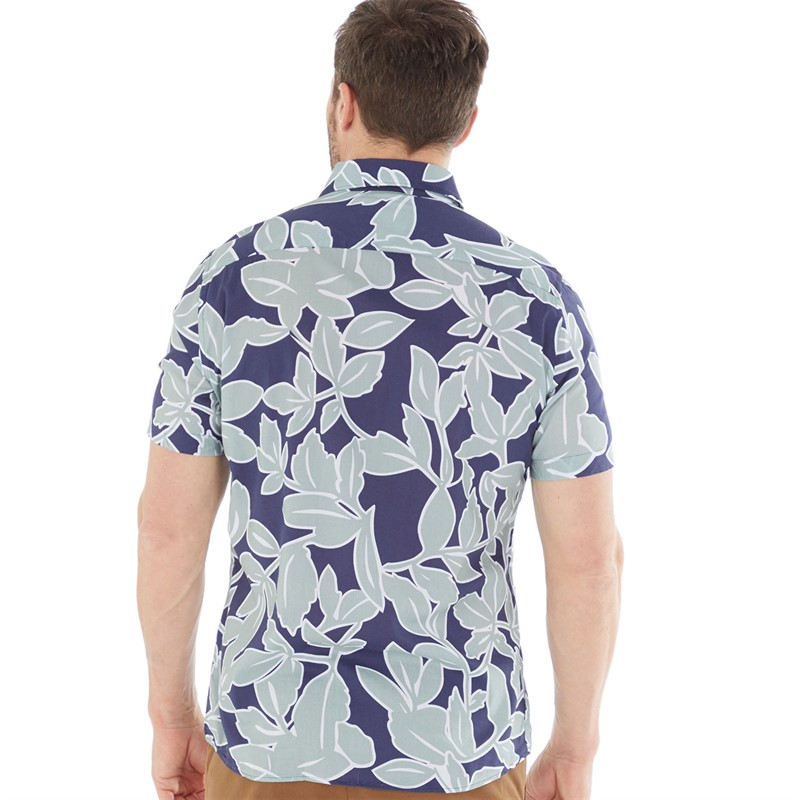 Remus Uomo Mens Casual Shirt Dark Blue 27