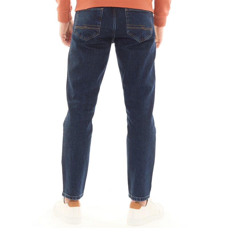 Remus Uomo Mens Relaxed Fit Comfort Stretch Jeans Navy