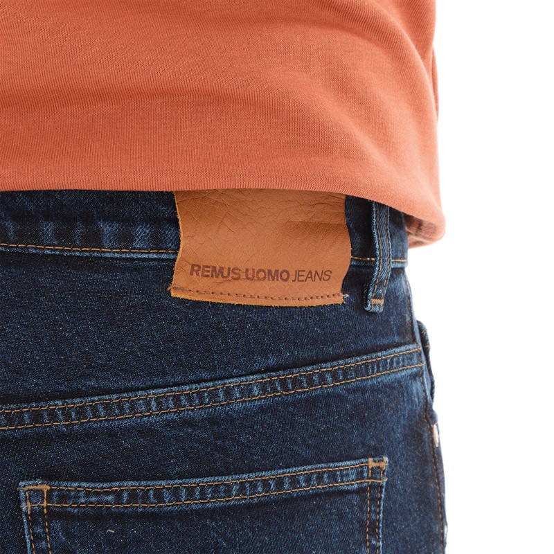 Remus Uomo Mens Relaxed Fit Comfort Stretch Jeans Navy