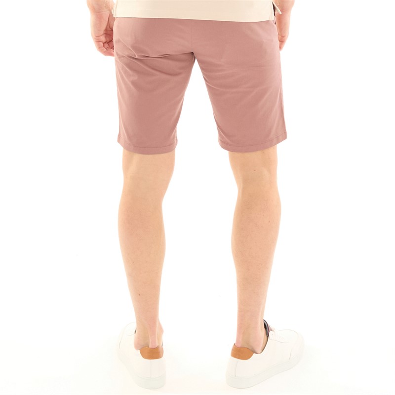 Remus Uomo Mens Emilio Slim Leg Cotton Stretch Chino Shorts Maroon