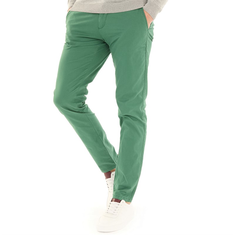 Remus Uomo Mens Emilio Slim Leg Cotton Stretch Chinos Lovat