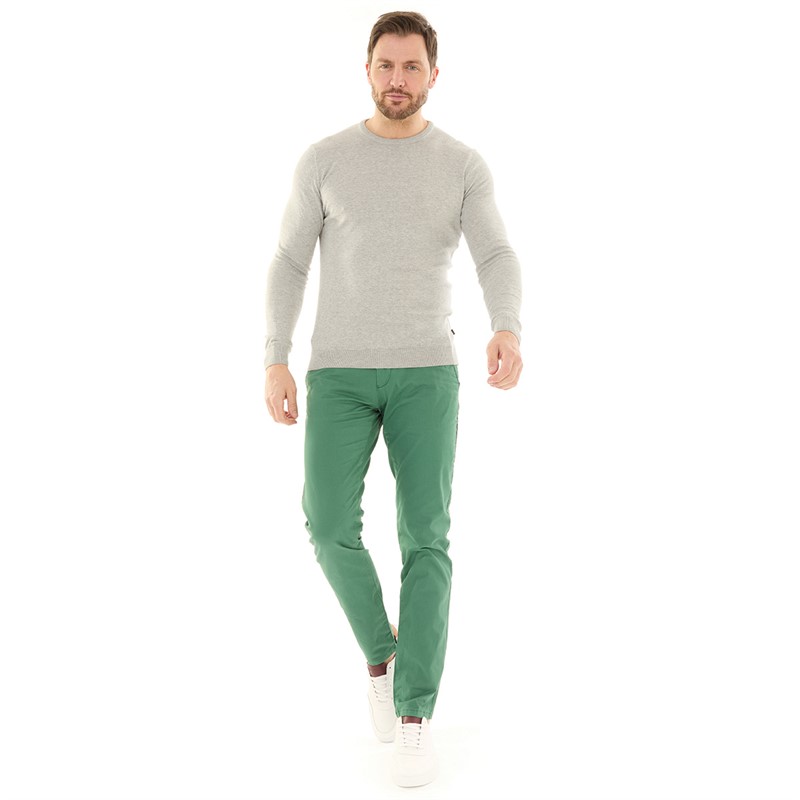 Remus Uomo Mens Emilio Slim Leg Cotton Stretch Chinos Lovat