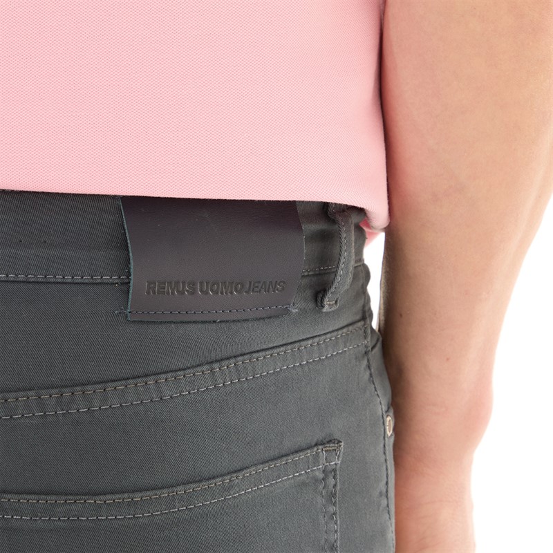 Remus Uomo Mens Slim Fit Cotton Stretch Jeans Dark Blue/Black