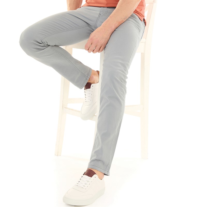 Remus Uomo Mens Slim Fit Cotton Stretch Jeans Grey