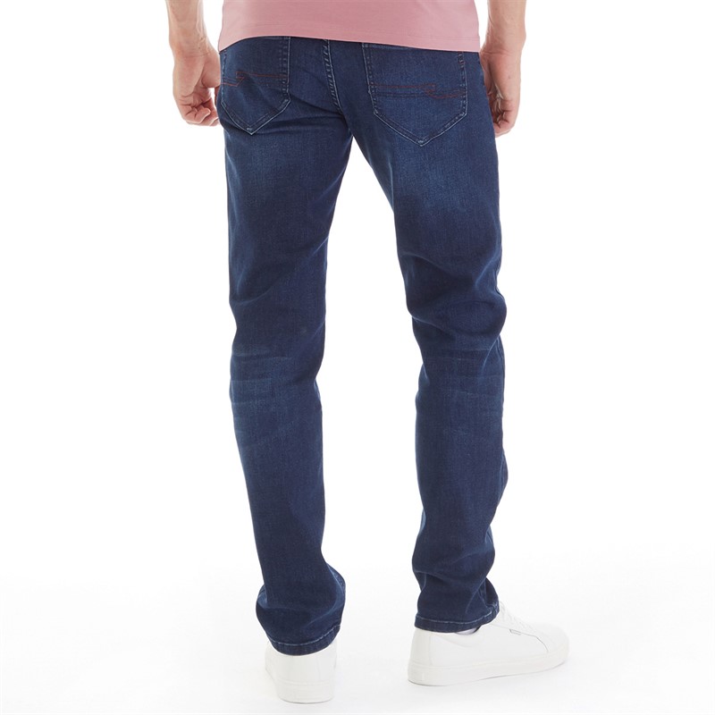 Remus Uomo Mens Rolston Straight Jeans Dark Blue