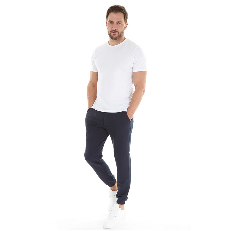Remus Uomo Mens Tapered Fit Joggers Navy