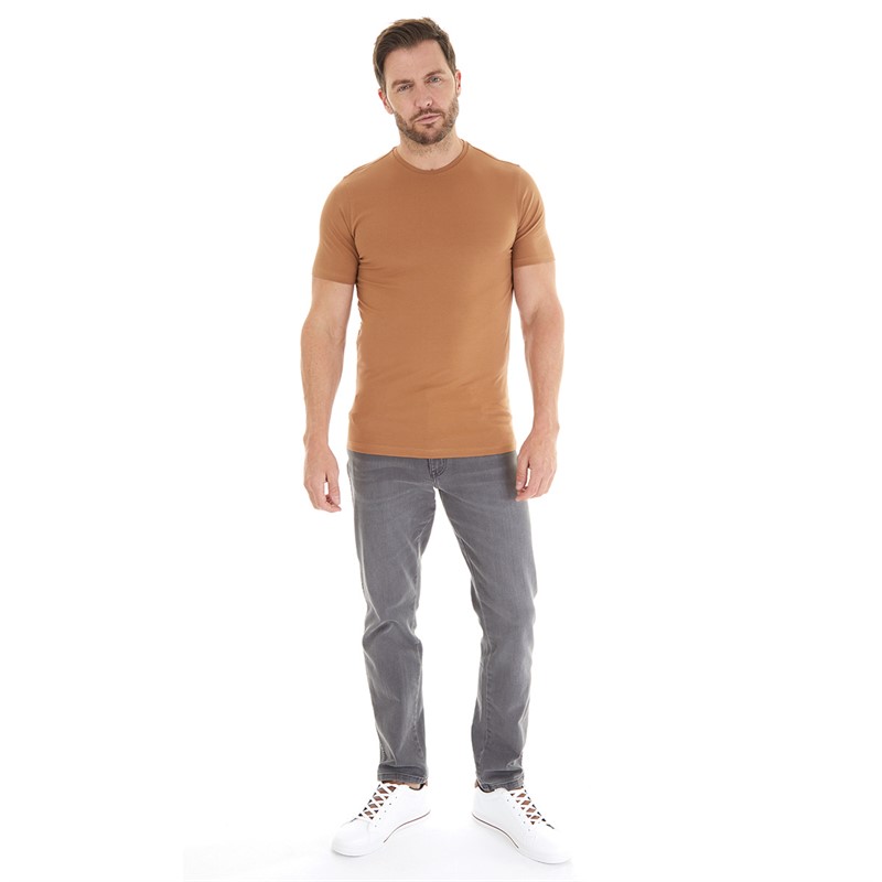 Remus Uomo Mens T-Shirt Camel