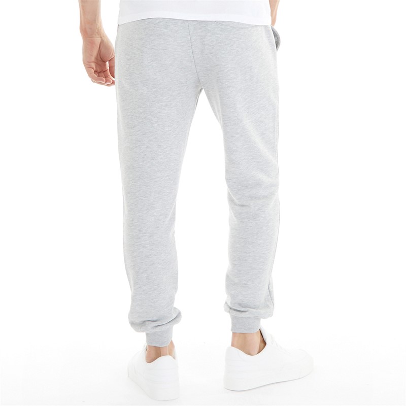 Remus Uomo Mens Tapered Fit Joggers Light Grey