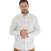 Remus Uomo Mens Slim Fit Cotton Stretch Shirt White