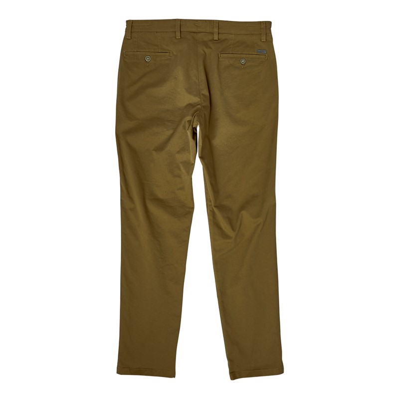 Remus Uomo Mens Slim Leg Cotton Stretch Chinos Khaki