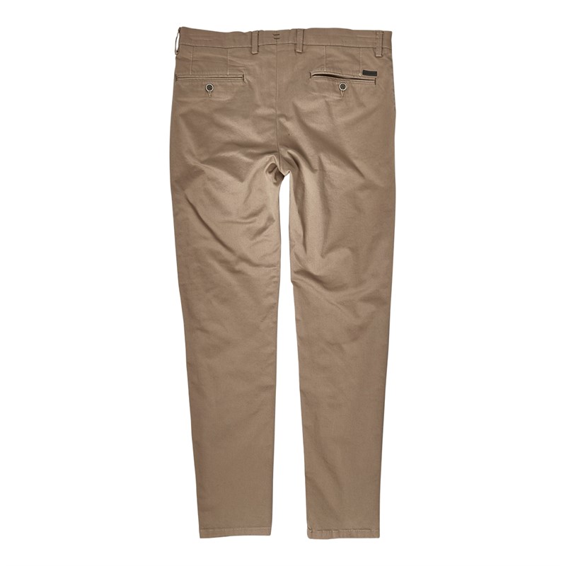 Remus Uomo Mens X-Slim Leg Cotton Stretch Chinos Beige Sand