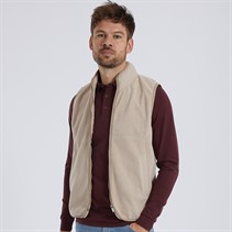 Remus Uomo Mens Slim Fit Gilet Beige