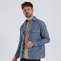 Remus Uomo Mens Regular Fit Heavyweight Cotton Overshirt Grey