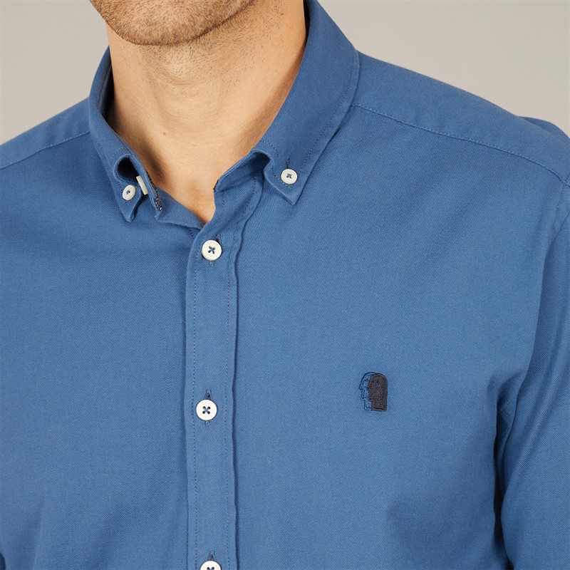 Remus Uomo Mens Slim Fit Cotton Stretch Blue