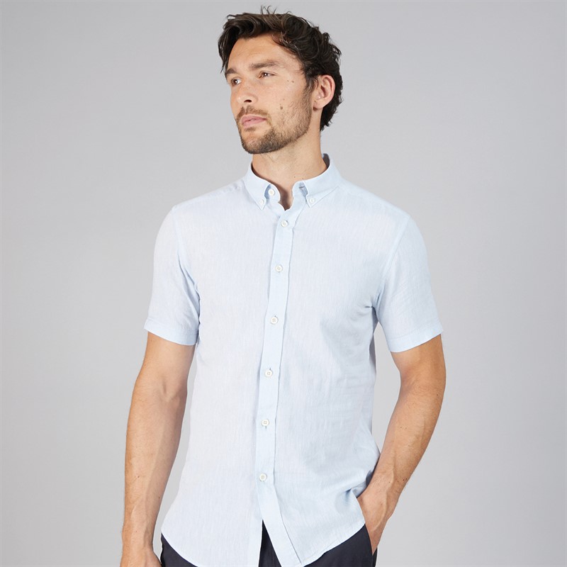 Remus Uomo Mens Shirt Light Blue - Size L/XL
