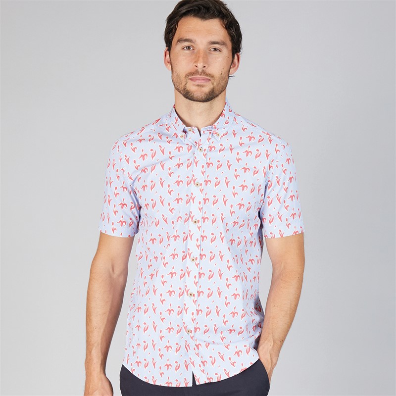 Remus Uomo Mens Shirt Light Blue