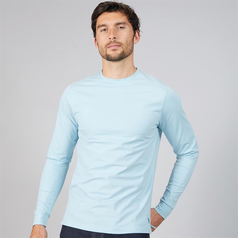 Remus Uomo Mens Crew Neck Sweatshirt Sky Blue