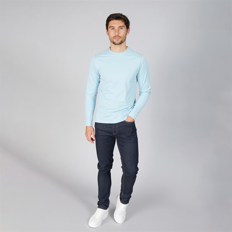 Remus Uomo Mens Crew Neck Sweatshirt Sky Blue