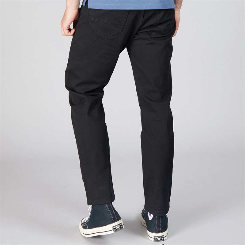 Remus Uomo Mens Remums Uomo Straight Leg Cropped Jeans Black