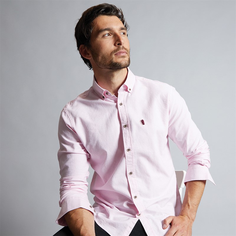 Remus Uomo Mens Shirt Light Pink - Size L/XL