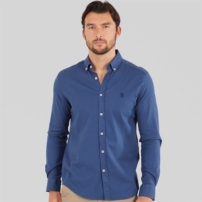 Remus Uomo Mens Casual Shirt Dark Blue 27 Dk Blue 27