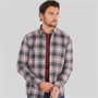 Remus Uomo Mens Casual Check Shirt Mid Grey 07