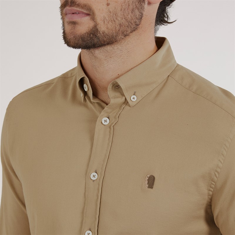 Remus Uomo Mens Casual Shirt Camel 95