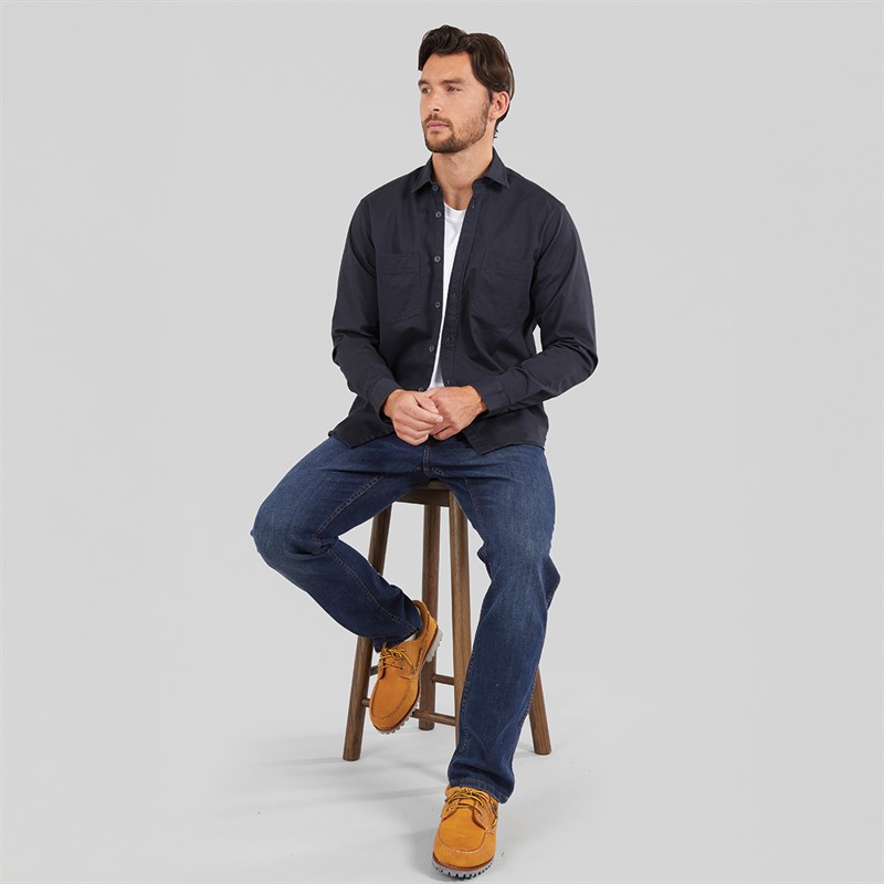 Remus Uomo Mens Casual Shirt Dark Navy 79 Dk Navy 79