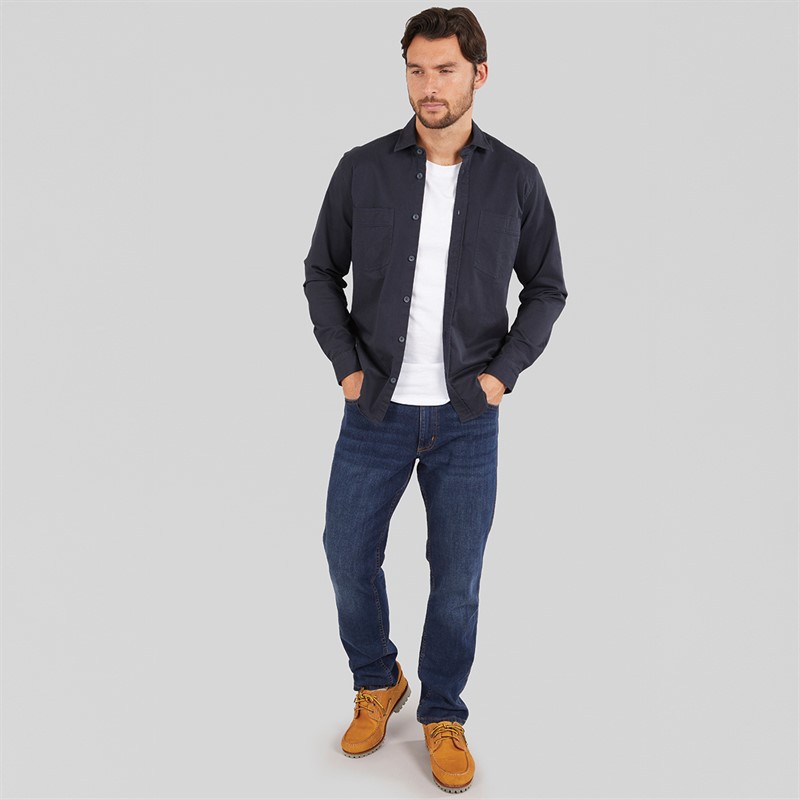 Remus Uomo Mens Casual Shirt Dark Navy 79 Dk Navy 79