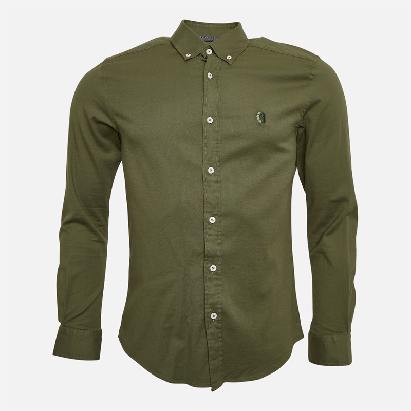 Remus Uomo Mens Casual Shirt Dark Green 34 Dk Green 34