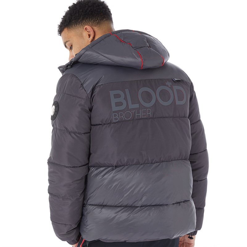 Metallic silver cheap puffer jacket mens