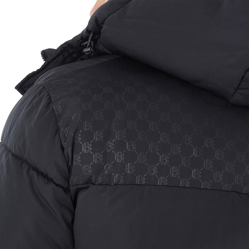 Blood Brother Mens Long Puffer Jacket Black