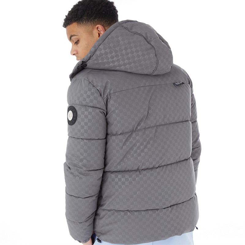 Blood Brother Mens Monogram Jacket AOP Grey